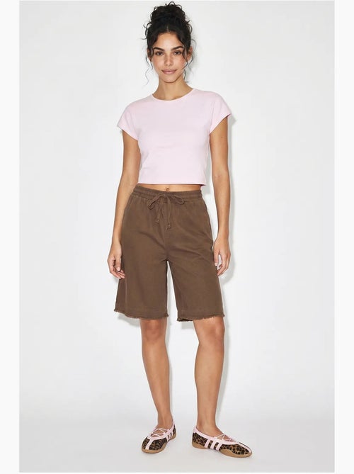 Shorts van katoenmix met hoge taille lucci - Kiabi Shorts van katoenmix met hoge taille lucci - Kiabi