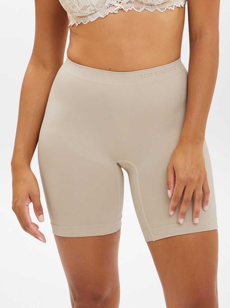 Shorty anti-frottement 'Sans complexe' Beige - Kiabi