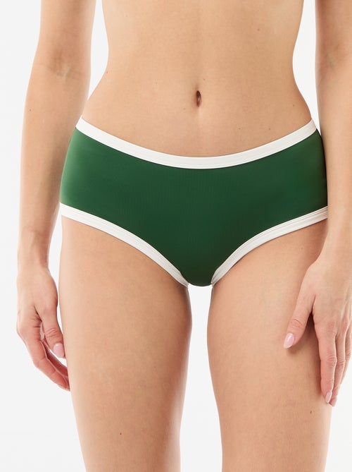 Shorty de bain avec bords contrastés - Kiabi
