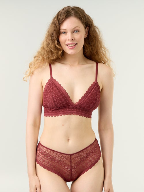 Shorty en dentelle - Kiabi