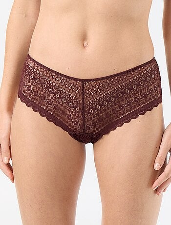 Shorty en dentelle