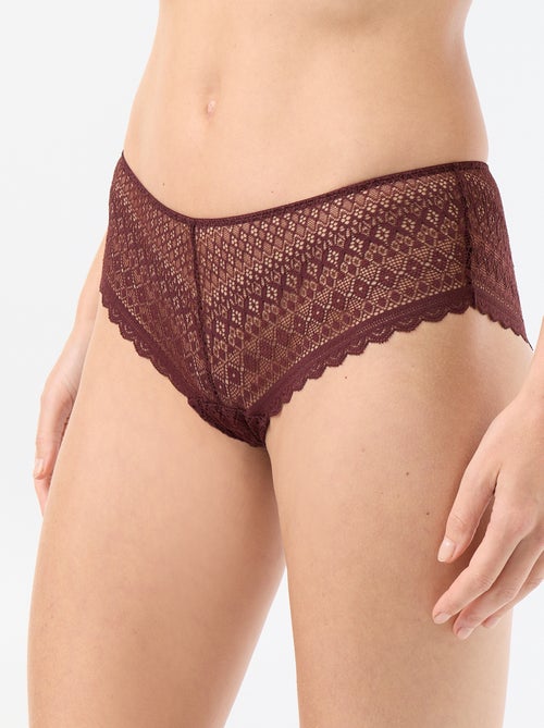 Shorty en dentelle - Kiabi