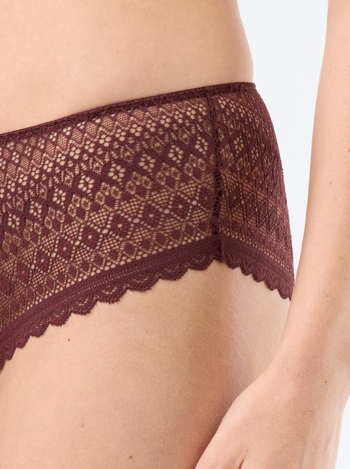 Shorty en dentelle - Kiabi