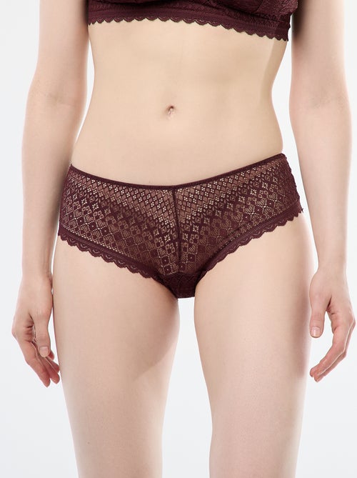 Shorty en dentelle - Kiabi