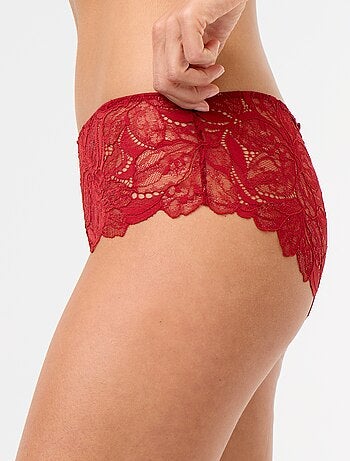 Shorty en dentelle pailletée