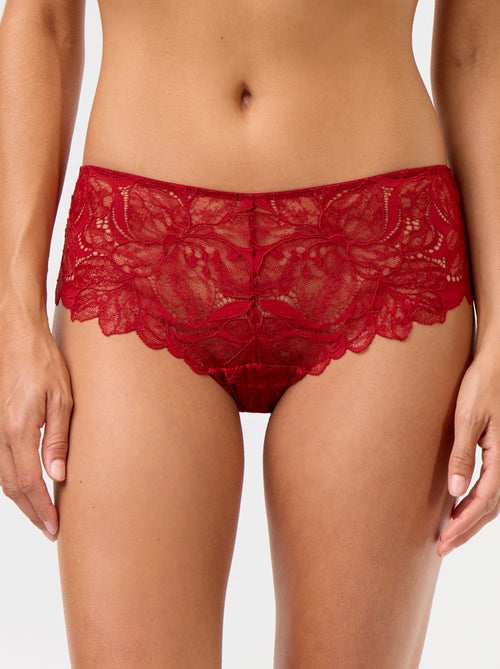 Shorty en dentelle pailletée - Kiabi Shorty en dentelle pailletée - Kiabi