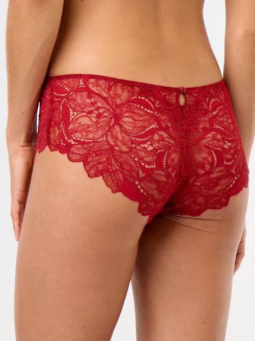 Shorty en dentelle pailletée - Kiabi Shorty en dentelle pailletée - Kiabi