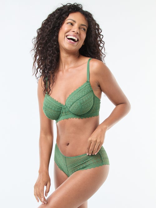 Shorty en dentelle - Kiabi