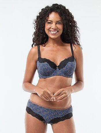 Shorty en microfibre imprimé