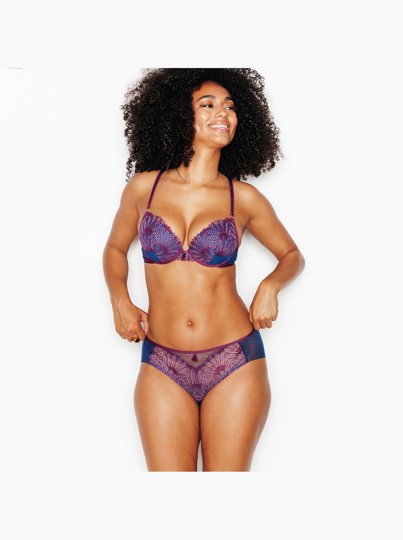 Shorty jelyane - rougegorge lingerie Bleu Multicolore - Kiabi