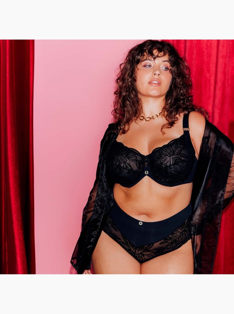 Shorty joie - rougegorge lingerie Noir - Kiabi