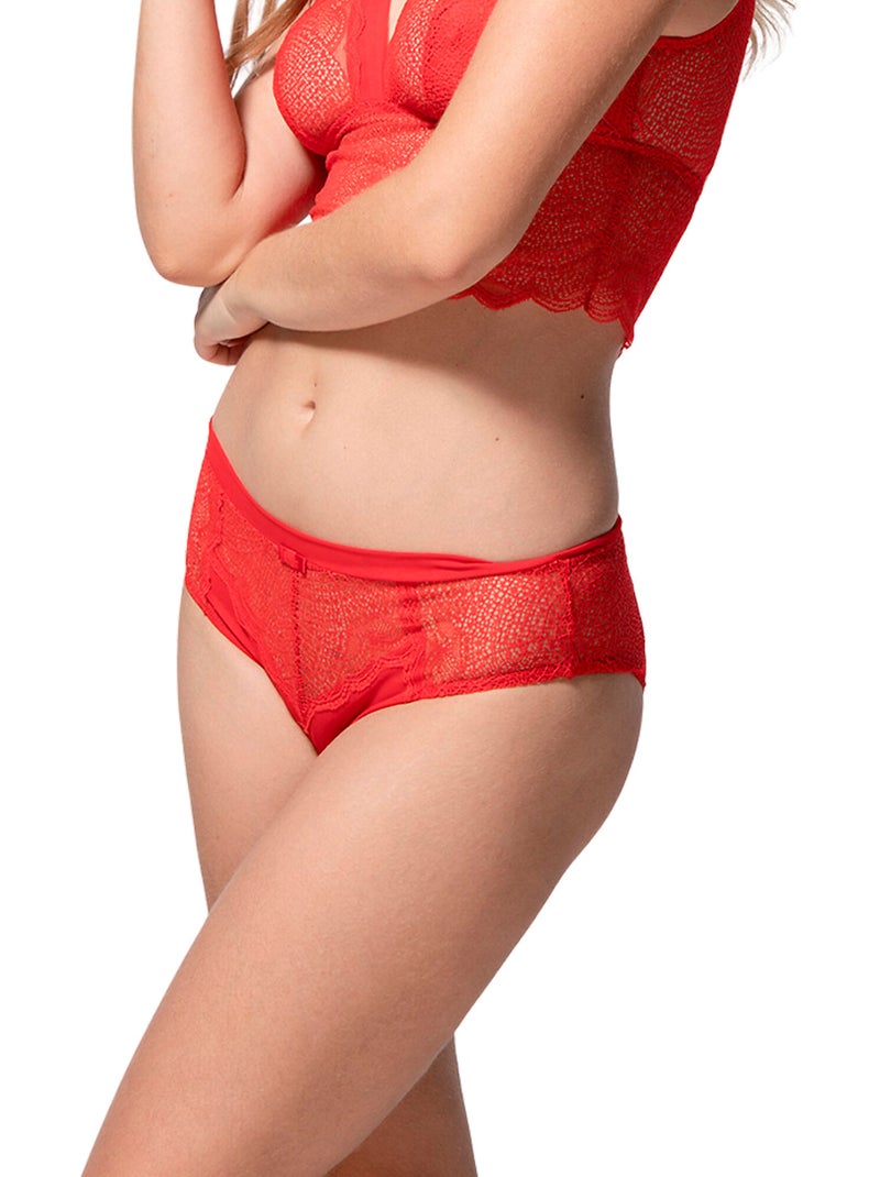 Shorty passion rouge Rouge - Kiabi