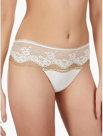 Shorty string camille ivoire
