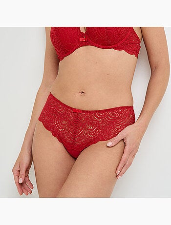 Shorty string dentelle dentelle - rougegorge lingerie