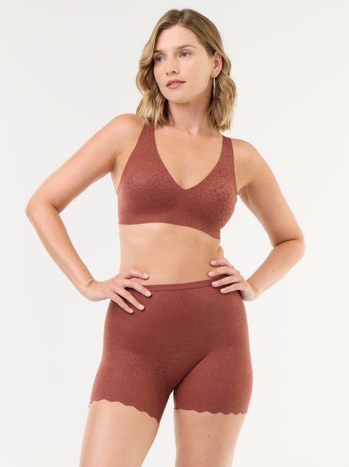 Shorty uni en dentelle - Kiabi