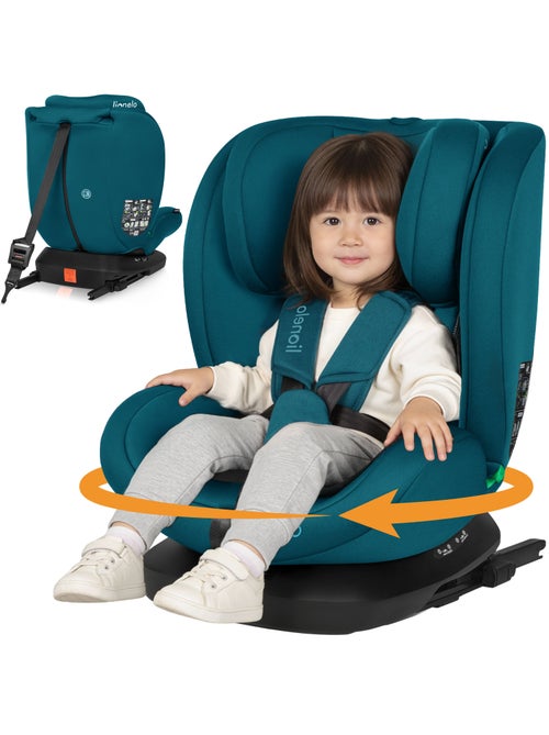 Siège auto 360° LIONELO Bastiaan i-Size - ISOFIX - Groupe 0+/1/2/3 - 40 à 150 cm - SideProtect - Kiabi