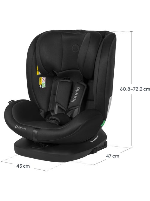 Siège auto 360° LIONELO Bastiaan i-Size - ISOFIX - Groupe 0+/1/2/3 - 40 à 150 cm - SideProtect - Kiabi