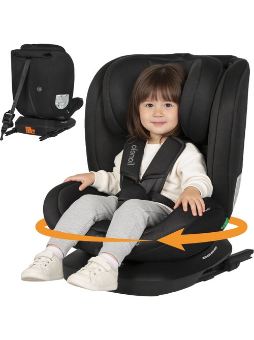 Siège auto 360° LIONELO Bastiaan i-Size - ISOFIX - Groupe 0+/1/2/3 - 40 à 150 cm - SideProtect - Kiabi