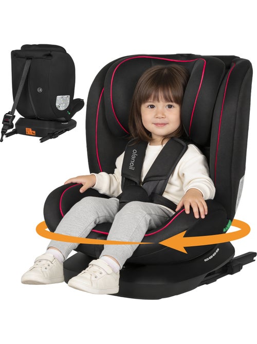 Siège auto 360° LIONELO Bastiaan i-Size - ISOFIX - Groupe 0+/1/2/3 - 40 à 150 cm - SideProtect - Kiabi