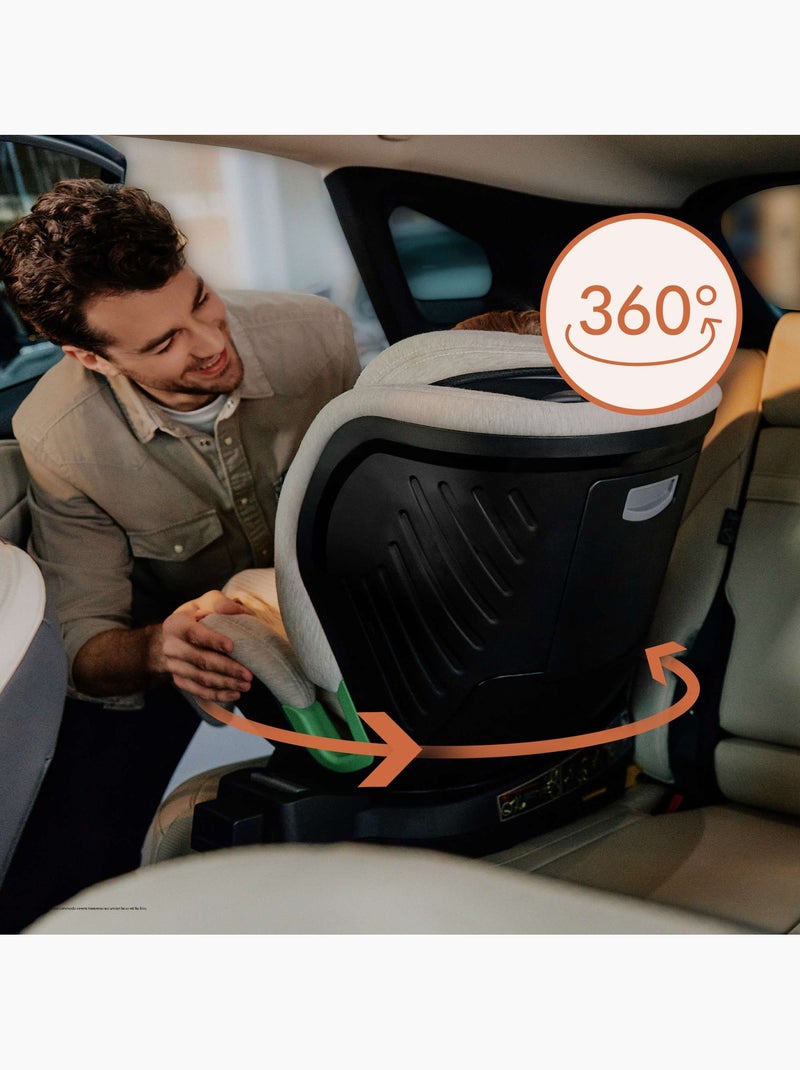 Siège auto 360° LIONELO Harmony i-Size - ISOFIX - 60% bambou - 40-150cm - Groupe 0+/1/2/3 Rose - Kiabi