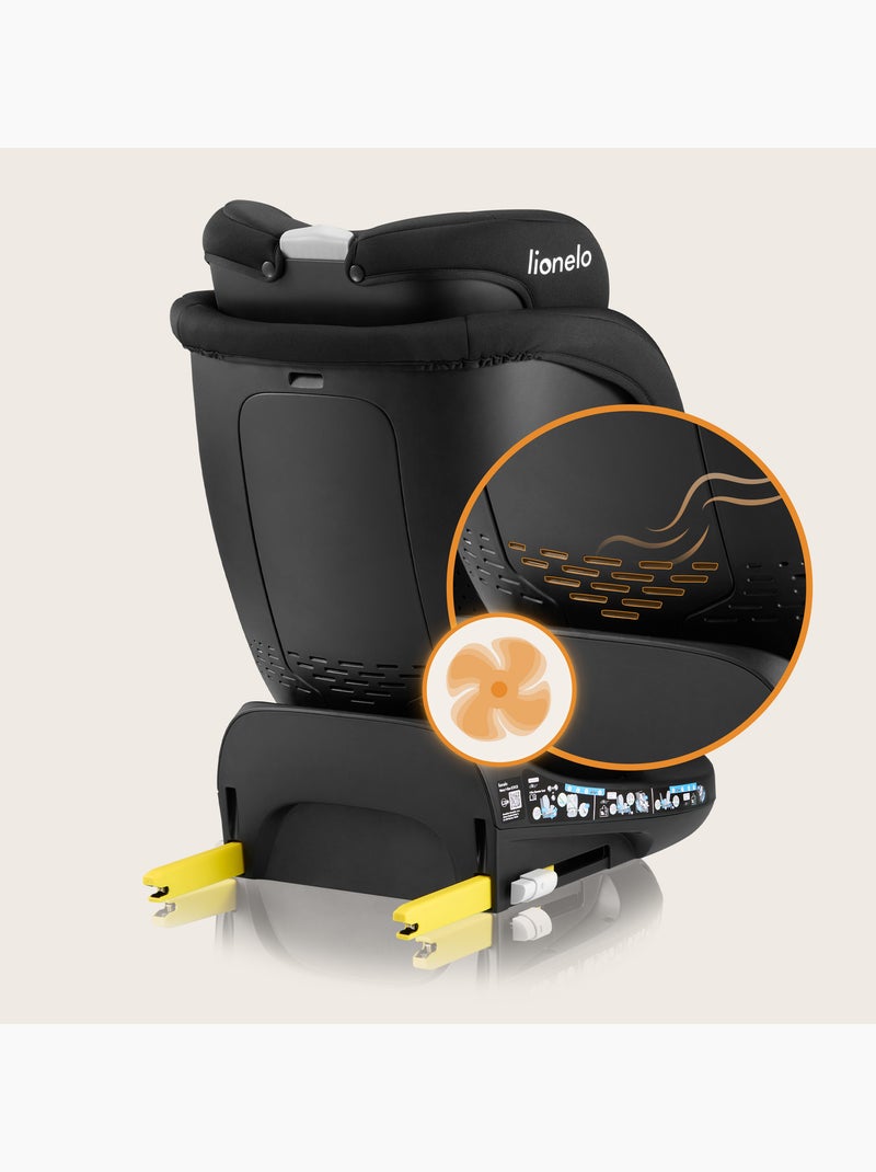 Siège auto 360° LIONELO Navy i-Size - ISOFIX - Ventilation du boîtier - 40-150 cm - 0+/1/2/3 Noir - Kiabi