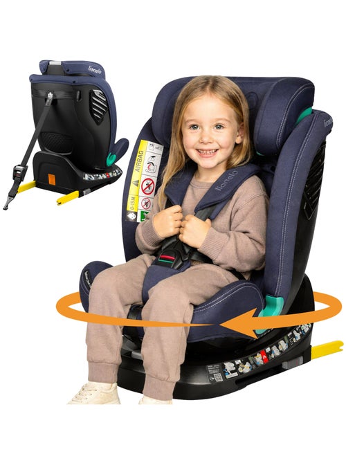 Siège auto 40-150cm LIONELO Bastiaan One i-Size - Base pivotante 360° - ISOFIX - Kiabi