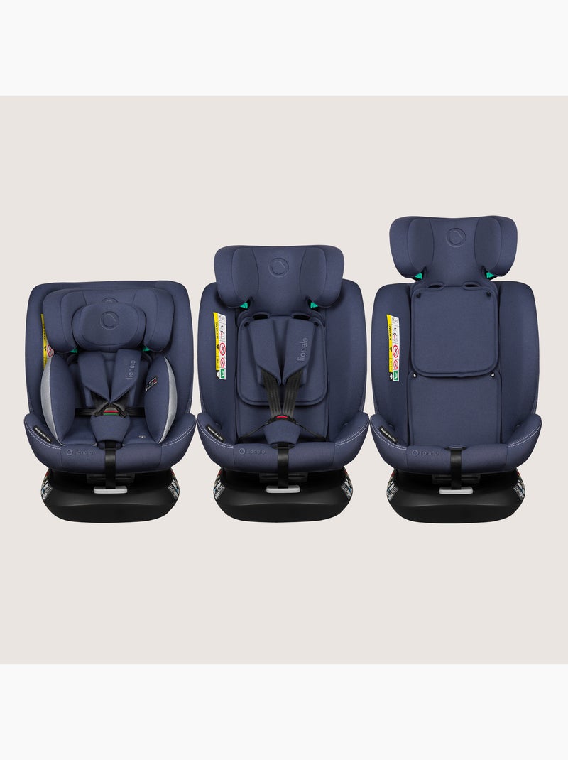 Siège auto 40-150cm LIONELO Bastiaan One i-Size - Base pivotante 360° - ISOFIX Bleu - Kiabi
