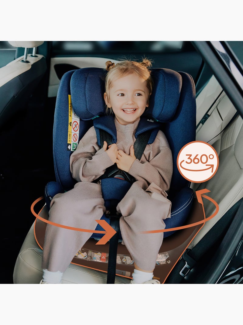 Siège auto 40-150cm LIONELO Bastiaan One i-Size - Base pivotante 360° - ISOFIX Rose - Kiabi