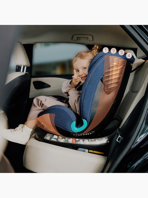 Siège auto 40-150cm LIONELO Bastiaan One i-Size - Base pivotante 360° - ISOFIX - Kiabi