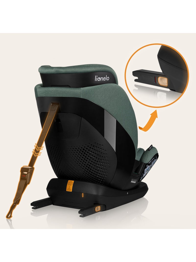 Siège auto 76-150cm LIONELO Lavender i-Size - ISOFIX - Ventilation - Groupe 1/2/3 Vert Sauge - Kiabi