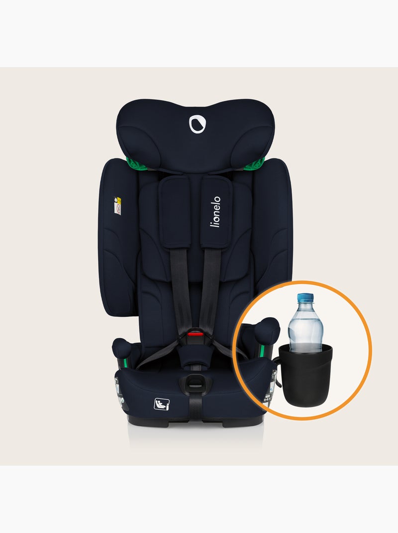 Siège auto 76-150cm LIONELO Nelly i-Size - ISOFIX - Pliable - Sangle TopTether - Groupe 1/2/3 Bleu - Kiabi