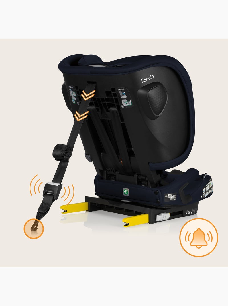 Siège auto 76-150cm LIONELO Nelly i-Size - ISOFIX - Pliable - Sangle TopTether - Groupe 1/2/3 Bleu - Kiabi