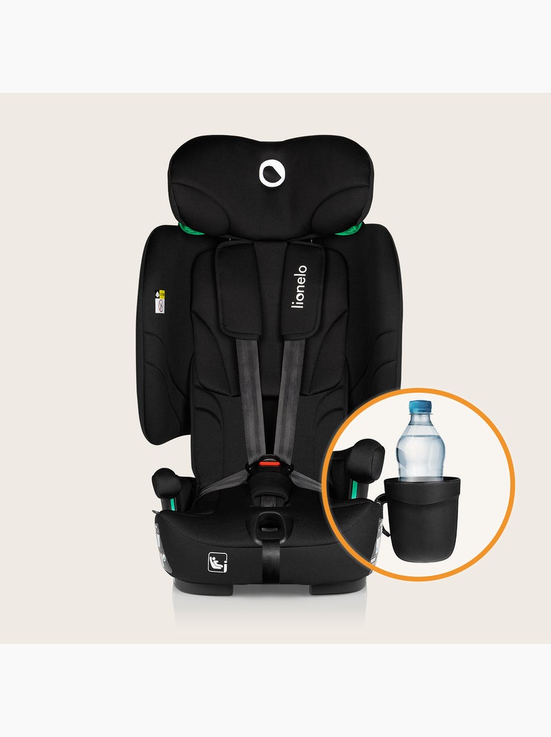 Siège auto 76-150cm LIONELO Nelly i-Size - ISOFIX - Pliable - Sangle TopTether - Groupe 1/2/3 Noir - Kiabi
