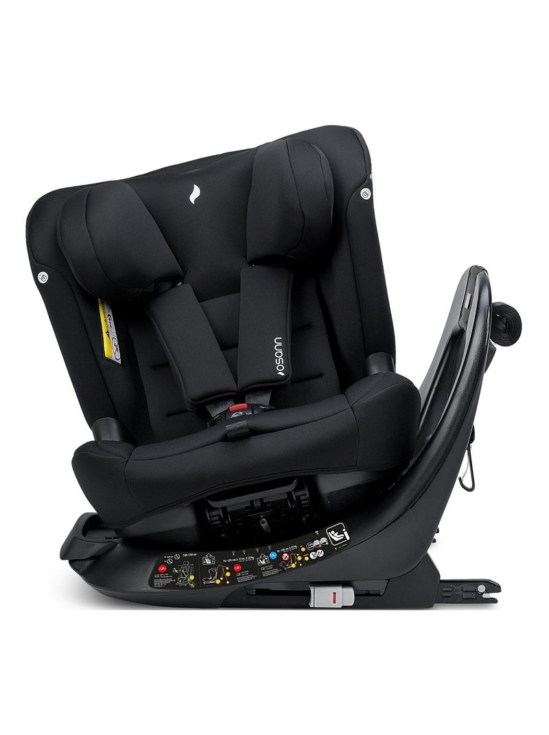 Siège auto bébé/enfant taos360 midi i-size - 76-150 cm Noir Noir - Kiabi