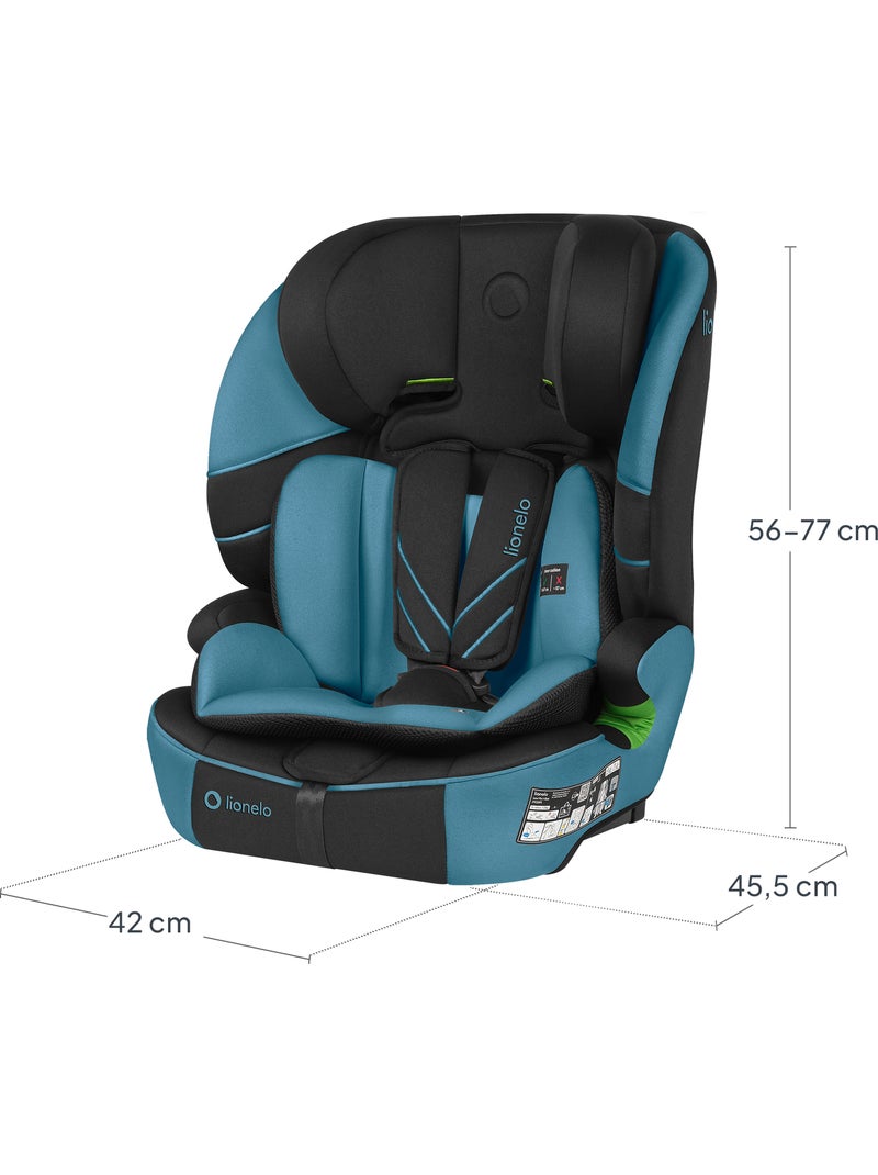 Siège auto évolutif LIONELO Levi Fix i-Size - ISOFIX - 76-150 cm - Groupe 1/2/3 Bleu Noir - Kiabi