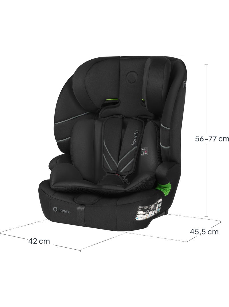 Siège auto évolutif LIONELO Levi Fix i-Size - ISOFIX - 76-150 cm - Groupe 1/2/3 Noir - Kiabi
