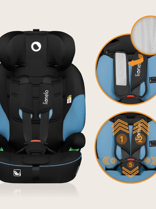 Siège auto évolutif LIONELO Levi i-Size - 76-150 cm - Groupe 1/2/3 - Kiabi Siège auto évolutif LIONELO Levi i-Size - 76-150 cm - Groupe 1/2/3 - Kiabi