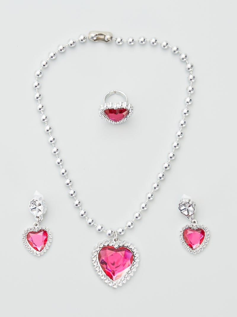 Sieraden in prinsessenthema roze - Kiabi