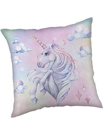 Sierkussen eenhoorns 'unicorn®' 40 x 40 cm dubbelzijdig – Fleece