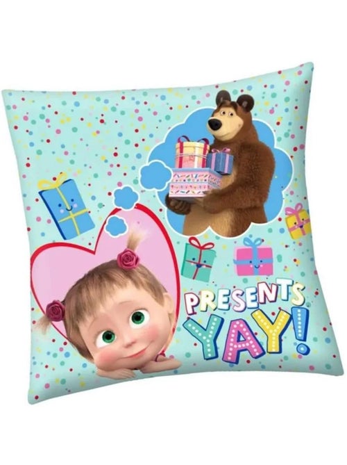 Sierkussen 'Masha et Michka' – PRESENTS DAY! 40 x 40 cm - Kiabi Sierkussen 'Masha et Michka' – PRESENTS DAY! 40 x 40 cm - Kiabi