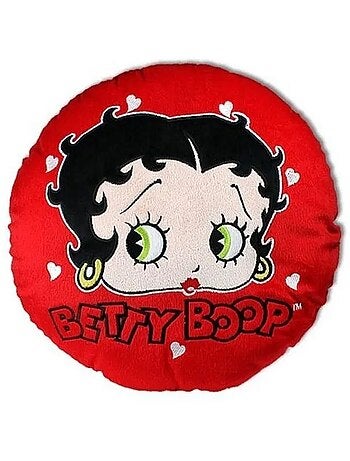 Sierkussen rond 'Betty Boop' – 35 cm polyester bedrukt