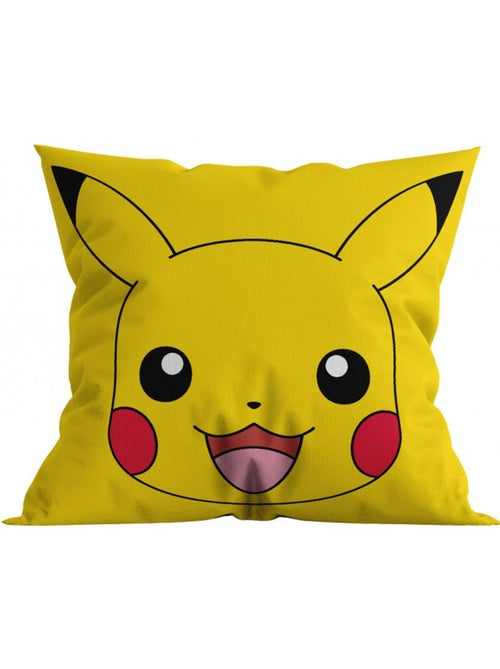 Sierkussen vierkant 'Pikachu' – 40 x 40 cm – polyester Pokémon - Kiabi