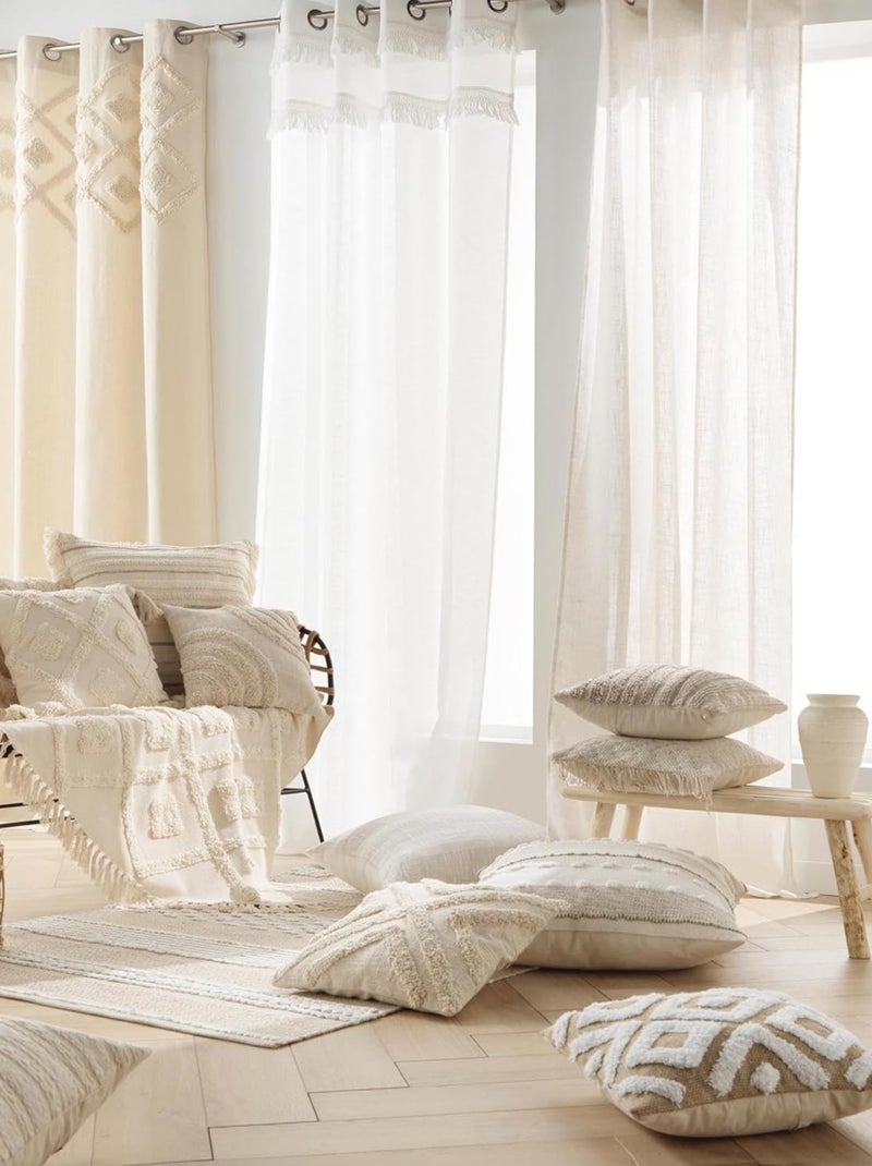 Sierkussens van Polyester KIYO PROMO LINGE Beige - Kiabi
