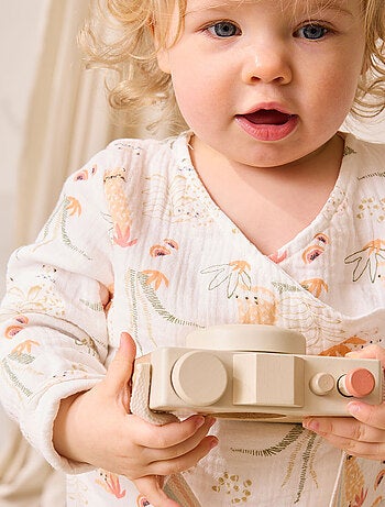 Sierra katoenen gaas babyvestje
