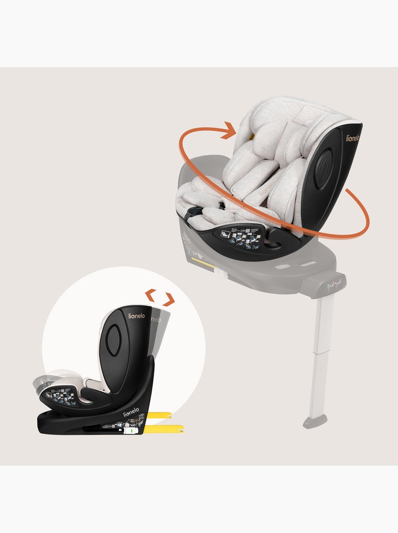 Si?ge auto 40-105cm LIONELO Moxie Next - Pivotant - Pour base ISOFIX Moxie Beige - Kiabi