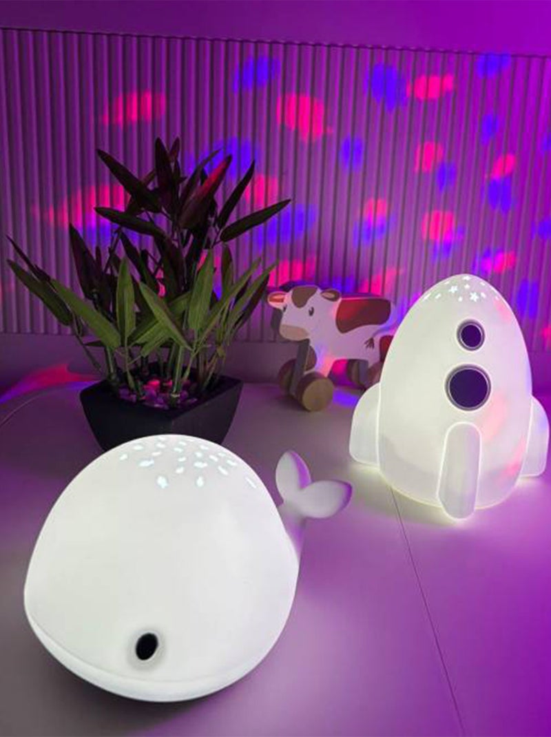 Siliconen aanraakgevoelige projectorlamp – walvis | little l Wit - Kiabi