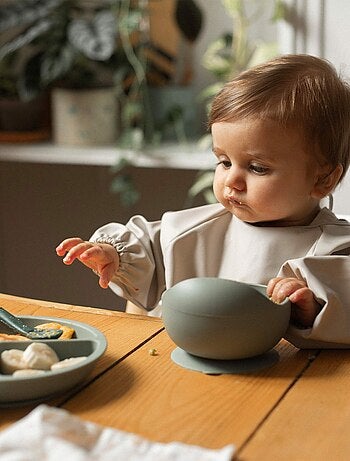 Siliconen eetset voor baby's - 2-delig
