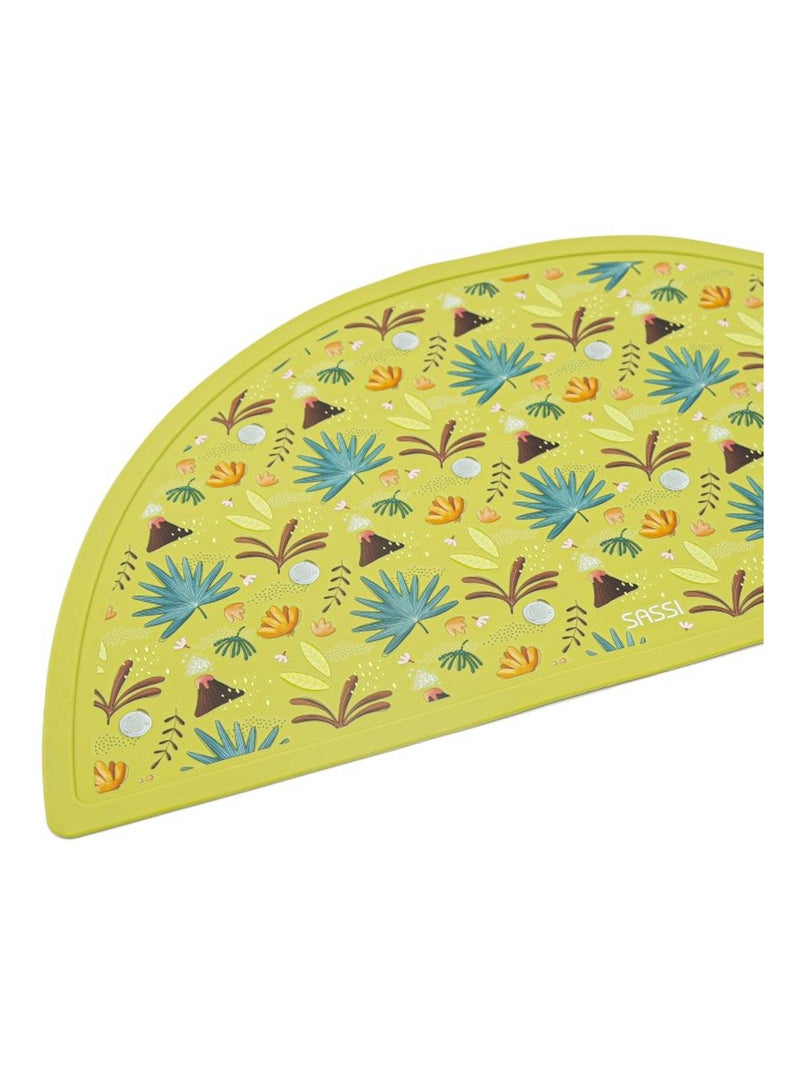 Siliconen placemat - dieren Lichtgroen - Kiabi