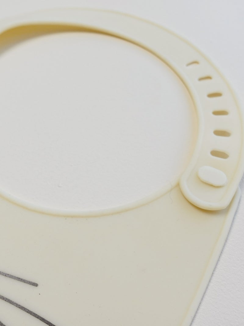 Siliconen slabbetje met opvangbakje voor baby Beige - Kiabi