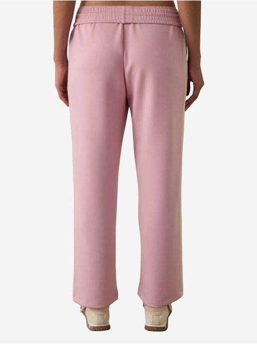 Silky feel joggingbroek met normale taille en inzetten penti - Kiabi